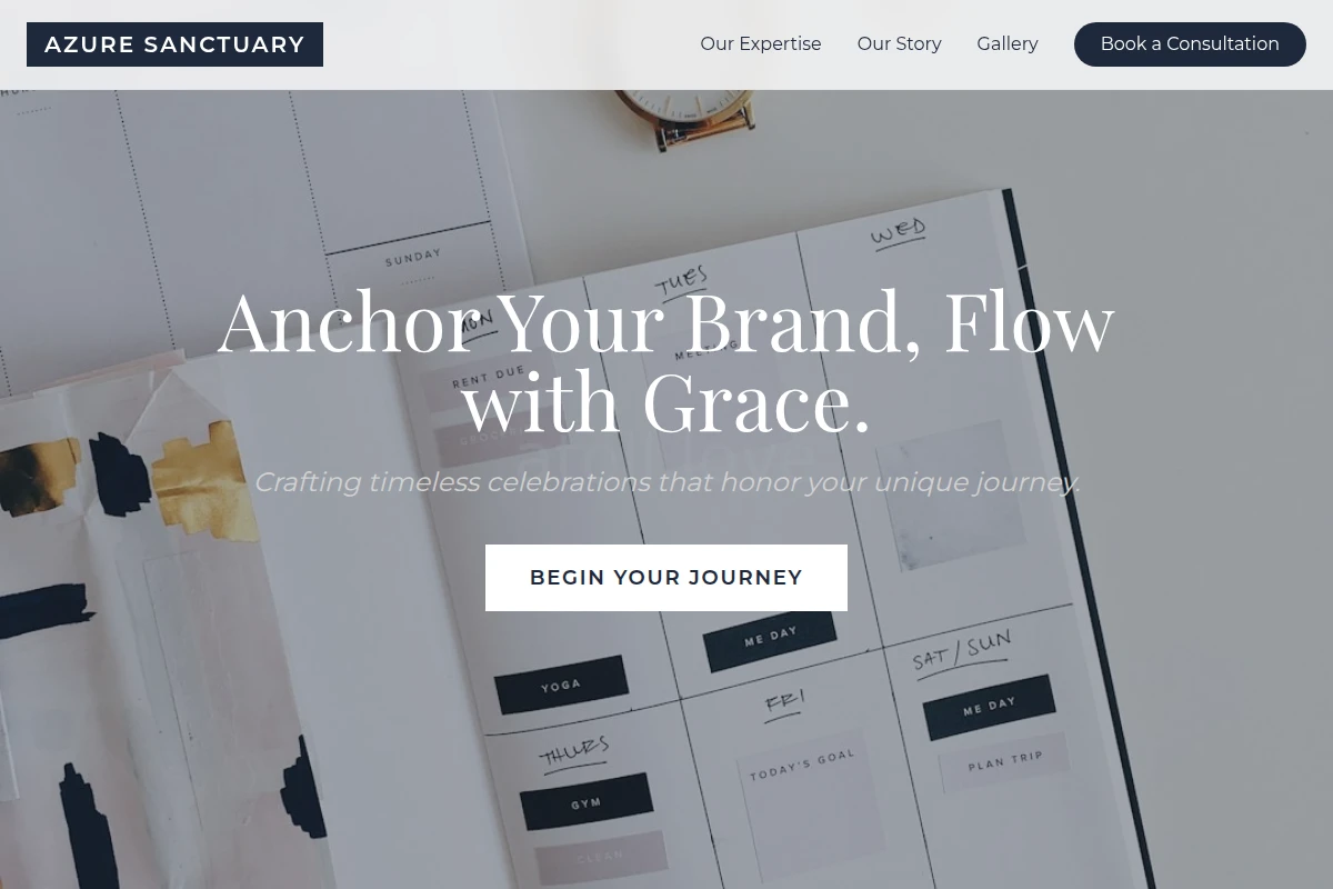 Seafoam Wedding Planner